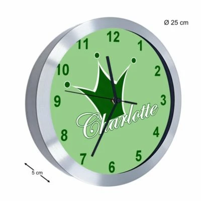 CreaDesign Funkuhr / Wanduhr Mit Namen Personalisiert Krone Atom-/Funkuhr 3 CreaDesign Funkuhr / Wanduhr Mit Namen Personalisiert Krone Atom-/Funkuhr – Bild 3