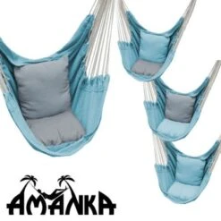 AMANKA Hängestuhlgestell HSG-130 Mit Hängesessel HMG-35 Blau -Komar Verkäufe 20087770 03