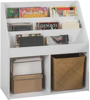 SoBuy® Kinderregal Mit 3 Ablagefächern, Aufbewahrungsregal Bücherregal Für Kinder Zeitungsständer 1 SoBuy® Kinderregal Mit 3 Ablagefächern, Aufbewahrungsregal Bücherregal Für Kinder Zeitungsständer