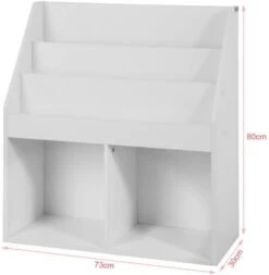 SoBuy® Kinderregal Mit 3 Ablagefächern, Aufbewahrungsregal Bücherregal Für Kinder Zeitungsständer 9 SoBuy® Kinderregal Mit 3 Ablagefächern, Aufbewahrungsregal Bücherregal Für Kinder Zeitungsständer -Komar Verkäufe 20127074 05