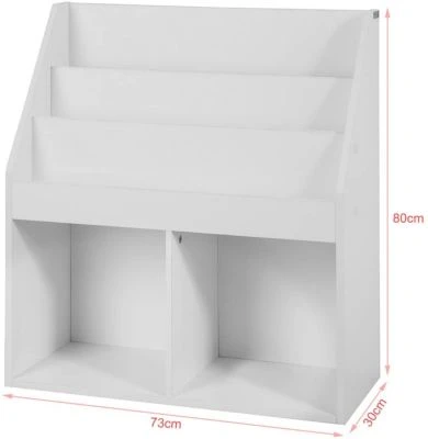 SoBuy® Kinderregal Mit 3 Ablagefächern, Aufbewahrungsregal Bücherregal Für Kinder Zeitungsständer 5 SoBuy® Kinderregal Mit 3 Ablagefächern, Aufbewahrungsregal Bücherregal Für Kinder Zeitungsständer – Bild 5