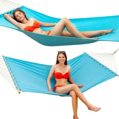 AMANKA Hängemattengestell HMG-06 Mit Hängematte HMG-30 Blau 2 AMANKA Hängemattengestell HMG-06 Mit Hängematte HMG-30 Blau – Bild 2