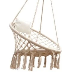 AMANKA Hängestuhlgestell HSG-130 Mit Hängesessel AMA-121 Beige