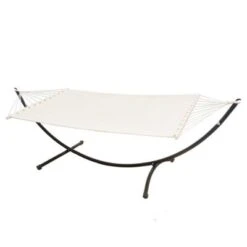 AMANKA Hängemattengestell HMG-06 Mit Hängematte HMG-30 Beige