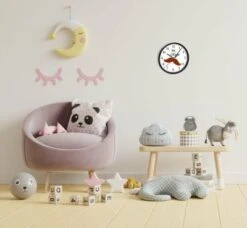 CreaDesign Kinder Wanduhr Personalisiert Mit Name Bart Mustache -Komar Verkäufe 20299318 05