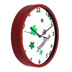CreaDesign Kinder Wanduhr Laufruhig Personalisiert Mit Name Blumen Apfelgrün -Komar Verkäufe 20299555 04