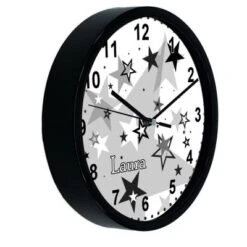 CreaDesign Kinder Wanduhr Laufruhig Personalisiert Mit Name Sternenhimmel Schwarz -Komar Verkäufe 20299613 04