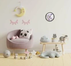 CreaDesign Kinder Wanduhr Personalisiert Mit Name Sternenhimmel Lila Grau -Komar Verkäufe 20299786 05