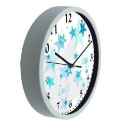 CreaDesign Kinder Wanduhr Personalisiert Mit Name Sternenhimmel Türkis -Komar Verkäufe 20300045 04