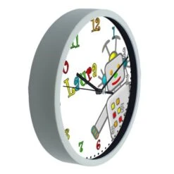 CreaDesign Kinder Wanduhr Personalisiert Mit Name Roboter -Komar Verkäufe 20300208 04