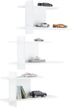 Roba Wandregal 3er-Set Nordic Weiss