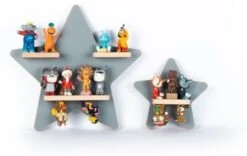 BOARTI 2er-Sammelset Sterne, Grau