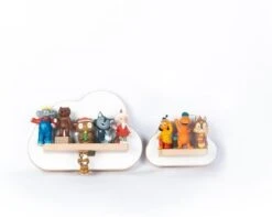 BOARTI 2er-Sammelset Wolken, Weiß