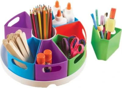 Learning Resources® Utensilienteller Stifteköcher Create-A-Space™ Storage Center Bunt, 10-tlg. 1 Learning Resources® Utensilienteller Stifteköcher Create-A-Space™ Storage Center Bunt, 10-tlg.