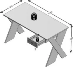 LOMADO® Schreibtisch LEEDS-10 Sandeiche Nb./weiß/Lava/Denim, B X H X T Ca. 135 X 76,4 X 67,5 Cm 8 LOMADO® Schreibtisch LEEDS-10 Sandeiche Nb./weiß/Lava/Denim, B X H X T Ca. 135 X 76,4 X 67,5 Cm -Komar Verkäufe 21704775 04