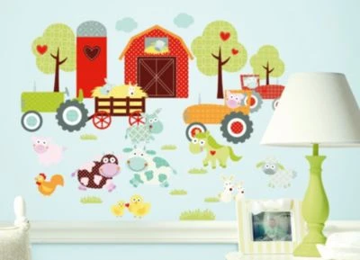 RoomMates Wandsticker Tiere Auf Dem Bauernhof, 42tlg. 1 RoomMates Wandsticker Tiere Auf Dem Bauernhof, 42tlg.
