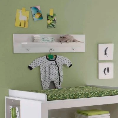 LOMADO® Wandboard Babyzimmer OLBIA-19 In Weiß, B/H/T: Ca. 75/20/15 Cm 1 LOMADO® Wandboard Babyzimmer OLBIA-19 In Weiß, B/H/T: Ca. 75/20/15 Cm