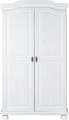 Inter Link Kleiderschrank Hedda, 2-türig, Kiefer Massiv Weiß 4 Inter Link Kleiderschrank Hedda, 2-türig, Kiefer Massiv Weiß – Bild 4