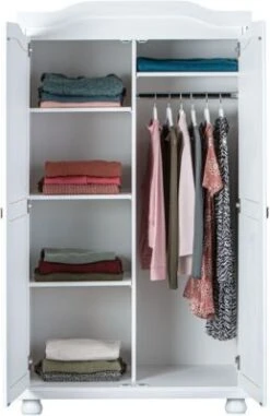 Inter Link Kleiderschrank Hedda, 2-türig, Kiefer Massiv Weiß 11 Inter Link Kleiderschrank Hedda, 2-türig, Kiefer Massiv Weiß -Komar Verkäufe 23019800 06