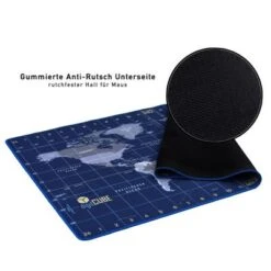 DigitCUBE Schreibtischunterlage 90x60cm - Tischunterlage Im Weltkarte Design Mit Deutschen Layout -Komar Verkäufe 23262126 05