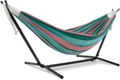 VIVERE Doppel Hängematte Mit Gestell 250 CM, WATER MELON