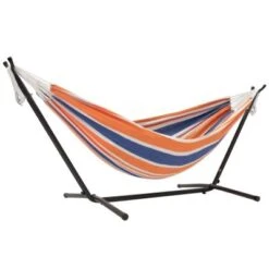 VIVERE Doppel Hängematte Mit Gestell 250 CM, ORANGE PUNCH