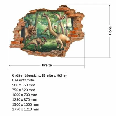 Nikima Wandtattoo 222 Wandtattoo Dinowelt - Loch In Der Wand Wandtattoos 2 Nikima Wandtattoo 222 Wandtattoo Dinowelt - Loch In Der Wand Wandtattoos – Bild 2