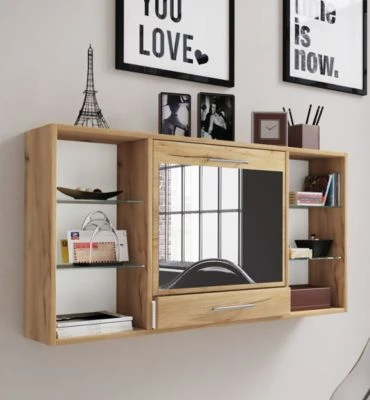 VCM Schminktisch Wand Frisiertisch Schminkschrank Wandregal Spiegel Teala 4 VCM Schminktisch Wand Frisiertisch Schminkschrank Wandregal Spiegel Teala – Bild 4