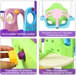 COSTWAY® Kinderrutsche Mit Schaukel, Basketballkorb, Bällen -Komar Verkäufe 24304249 06