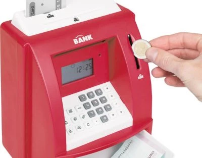 Idena Spardose Geldautomat Rot 4 Idena Spardose Geldautomat Rot – Bild 4