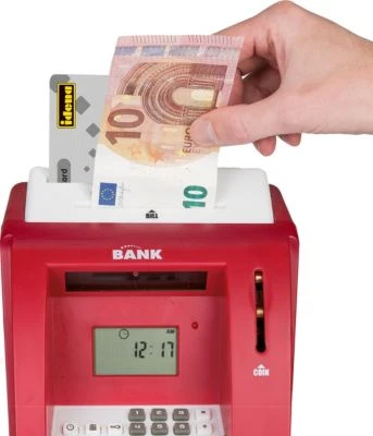 Idena Spardose Geldautomat Rot 5 Idena Spardose Geldautomat Rot – Bild 5