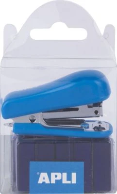 APLI Kids Mini-Tacker Blau, Inkl. 2000 Heftklammern