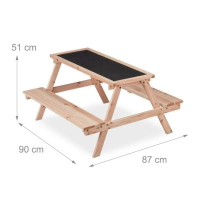 Relaxdays Kindersitzgruppe Mit Kreidetafel 4 Relaxdays Kindersitzgruppe Mit Kreidetafel – Bild 4