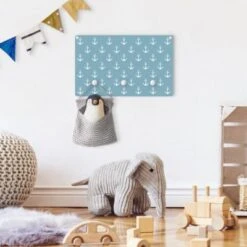 Bilderwelten Kindergarderobe Holz Anker Graublau Weiß 9 Bilderwelten Kindergarderobe Holz Anker Graublau Weiß -Komar Verkäufe 25411229 04