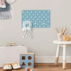 Bilderwelten Kindergarderobe Holz Anker Graublau Weiß 10 Bilderwelten Kindergarderobe Holz Anker Graublau Weiß -Komar Verkäufe 25411229 05