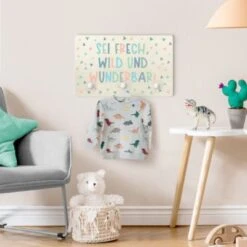 Bilderwelten Kindergarderobe Holz Sei Frech, Wild Und Wunderbar -Komar Verkäufe 25411252 04