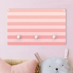 Bilderwelten Kindergarderobe Holz Querstreifen Rosa -Komar Verkäufe 25411688 03