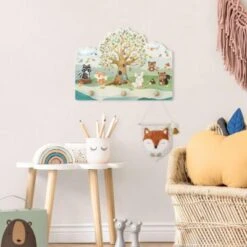 Bilderwelten Kindergarderobe Holz Aquarell Waldtiere Mit Baum 9 Bilderwelten Kindergarderobe Holz Aquarell Waldtiere Mit Baum -Komar Verkäufe 25411805 04