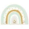 Bilderwelten Kindergarderobe Holz Regenbogen Punkte Stern Pastell