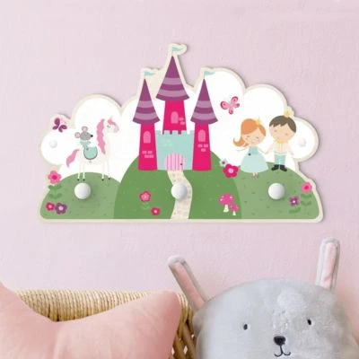 Bilderwelten Kindergarderobe Holz Märchenschloss Mit Prinz Und Prinzessin 3 Bilderwelten Kindergarderobe Holz Märchenschloss Mit Prinz Und Prinzessin – Bild 3
