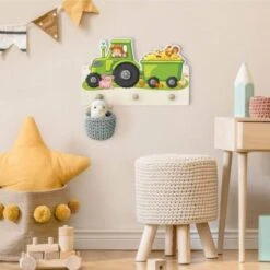 Bilderwelten Kindergarderobe Holz Landjunge Traktor -Komar Verkäufe 25413925 04