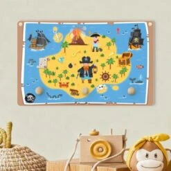 Bilderwelten Kindergarderobe Holz Piraten - Auf Der Suche Nach Dem Schatz -Komar Verkäufe 25414081 03