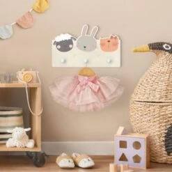 Bilderwelten Kindergarderobe Holz Süßer Zoo - Schaf Hase Und Katze 10 Bilderwelten Kindergarderobe Holz Süßer Zoo - Schaf Hase Und Katze -Komar Verkäufe 25417065 05