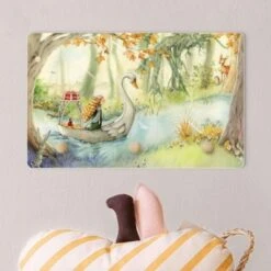 Bilderwelten Kindergarderobe Holz Lilia - Im Schwanenboot -Komar Verkäufe 25418531 03