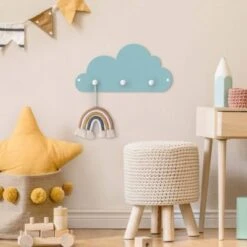 Bilderwelten Kindergarderobe Holz Kleines Blaues Wölkchen -Komar Verkäufe 25418582 04