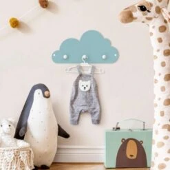 Bilderwelten Kindergarderobe Holz Kleines Blaues Wölkchen -Komar Verkäufe 25418582 05