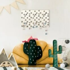 Bilderwelten Kindergarderobe Holz Gezeichnete Pyramiden Schwarz Weiß -Komar Verkäufe 25418892 04