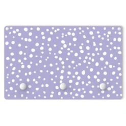 Bilderwelten Kindergarderobe Holz Gezeichnete Kleine Punkte Auf Lila