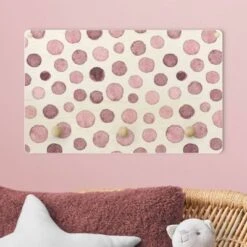 Bilderwelten Kindergarderobe Holz Aquarell Blasen In Altrosa -Komar Verkäufe 25418961 03