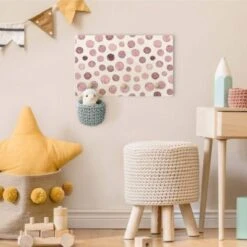 Bilderwelten Kindergarderobe Holz Aquarell Blasen In Altrosa -Komar Verkäufe 25418961 04